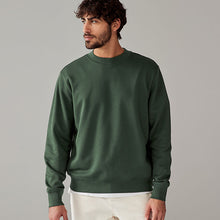 Load image into Gallery viewer, Khaki Green Rich Jersey Crew Sweatshirt