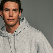 Load image into Gallery viewer, Grey Regular Fit Rich Jersey Fabric Hoodie
