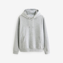 Load image into Gallery viewer, Grey Regular Fit Rich Jersey Fabric Hoodie