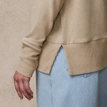 Load image into Gallery viewer, Neutral Cosy Seam Front Crewneck