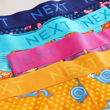 Load image into Gallery viewer, Bright Orange/Pink/Blue Balloon Animal Print 4 pack Trunks Boxers