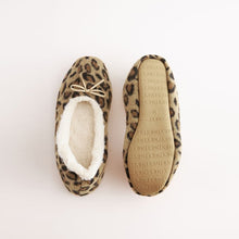 Load image into Gallery viewer, Animal Faux Fur Lined Ballet Slippers