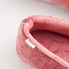 Load image into Gallery viewer, Pink Velour Ballet Slippers