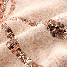 Load image into Gallery viewer, Ecru Bow Sequin Jumper Dress (3-12yrs)