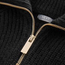 Load image into Gallery viewer, Black Zip Jumper Dress (3-12yrs)