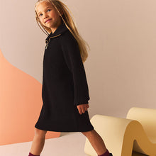 Load image into Gallery viewer, Black Zip Jumper Dress (3-12yrs)