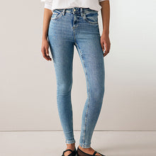 Load image into Gallery viewer, Denim Mid Blue Super Soft Skinny Jeans