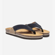 Load image into Gallery viewer, Flip-flops man very comfort mix materials Marine