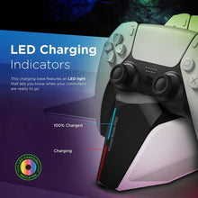 Load image into Gallery viewer, VERTUX Powerbase DualDock Charging Hub For PS5 DualSense™ Controller