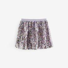Load image into Gallery viewer, Pink/Purple Sequin Skirt (3-12yrs)