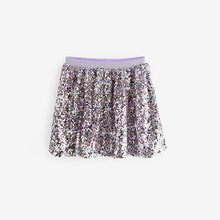 Load image into Gallery viewer, Pink/Purple Sequin Skirt (3-12yrs)