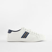 Load image into Gallery viewer, White Side Stripe Trainers