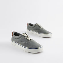 Load image into Gallery viewer, Grey Classic Canvas Pumps