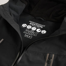 Load image into Gallery viewer, Black Waterproof Fleece Hooded Lined Jacket (3-12yrs)