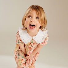 Load image into Gallery viewer, Pink Short Sleeve Collar Dress