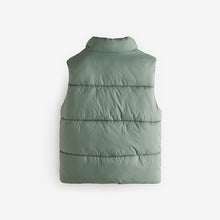 Load image into Gallery viewer, Sage Green Padded Gilet (3mths-6yrs)