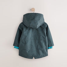 Load image into Gallery viewer, Black Fleece Lined Waterproof Coat