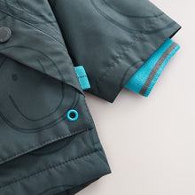 Load image into Gallery viewer, Black Fleece Lined Waterproof Coat