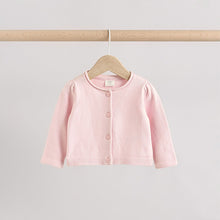 Load image into Gallery viewer, Pink/Neutral 100% Cotton Cardigans 2 Pack (0mths-2yrs)