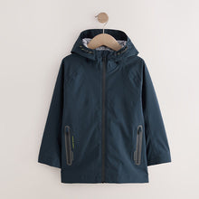 Load image into Gallery viewer, Navy Waterproof Mesh Hooded Lined Anorak Jacket (3-12yrs)