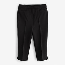 Load image into Gallery viewer, Black Tailored Capri Trousers
