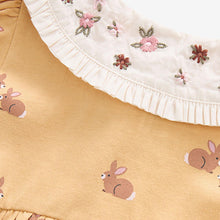 Load image into Gallery viewer, Ochre Yellow Short Sleeve Collar Dress