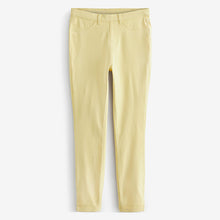 Load image into Gallery viewer, Yellow Cropped Denim Jersey Leggings