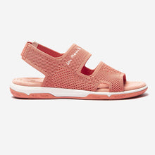 Load image into Gallery viewer, JAZKNIT Women's sandals knitted pink recycled textile