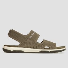 Load image into Gallery viewer, JAZKNIT Women's sandals knitted khaki recycled textile