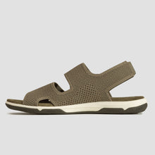 Load image into Gallery viewer, JAZKNIT Women's sandals knitted khaki recycled textile