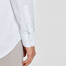 Load image into Gallery viewer, White Regular Fit Easy Care Oxford Shirt