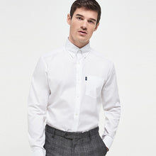 Load image into Gallery viewer, White Regular Fit Button Down Easy Iron Oxford Shirt