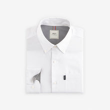 Load image into Gallery viewer, White Regular Fit Button Down Easy Iron Oxford Shirt