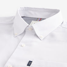 Load image into Gallery viewer, White Regular Fit Button Down Easy Iron Oxford Shirt