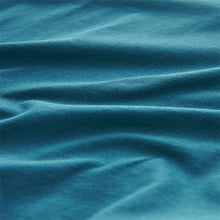 Load image into Gallery viewer, Blue Teal Round Neck Cap Sleeve 100% Cotton T-Shirt