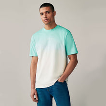Load image into Gallery viewer, Mint Green 100% Cotton Dip Dye T-Shirt