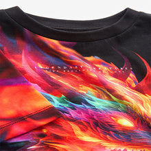 Load image into Gallery viewer, Black Dragon All-Over Print Short Sleeve T-Shirt (4-12yrs)