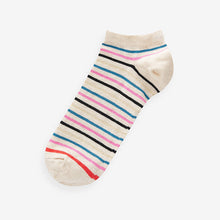 Load image into Gallery viewer, Oatmeal Animal Sparkle Trainers Socks 5 Pack