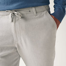 Load image into Gallery viewer, Grey Light Linen Viscose Drawstring Trousers