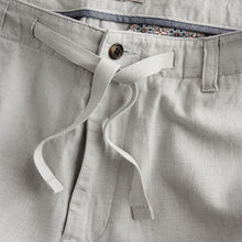 Load image into Gallery viewer, Grey Light Linen Viscose Drawstring Trousers