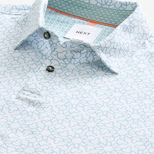 Load image into Gallery viewer, White Print Polo Shirt