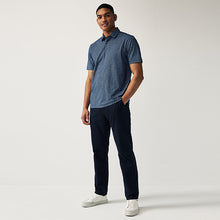 Load image into Gallery viewer, Navy Camera 100% Cotton Print Polo Shirt