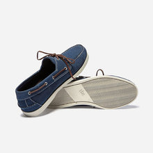 Load image into Gallery viewer, Shoes Boat Men Sole Grip Blue Leather