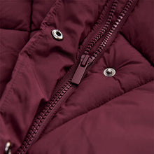 Load image into Gallery viewer, Burgundy Red Shower Resistant Padded Coat (3-12yrs)