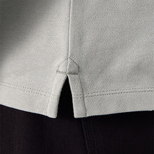 Load image into Gallery viewer, Grey Regular Fit Short Sleeve Pique Polo Shirt