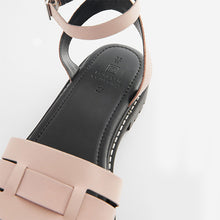 Load image into Gallery viewer, Pink Standard/Wide Fit Forever Comfort® Leather Cleated Sandals