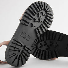 Load image into Gallery viewer, Pink Standard/Wide Fit Forever Comfort® Leather Cleated Sandals