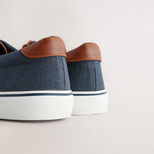 Load image into Gallery viewer, Navy Blue Classic Canvas Pumps