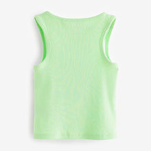 Load image into Gallery viewer, Pink/Lime/Purple 3 Pack Boxy Rib Vests