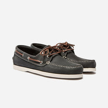 Load image into Gallery viewer, Men's Boat Shoes Leather Nubuck Marine